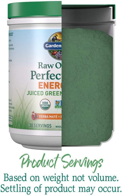 Garden of Life Raw Organic Perfect Food Energiser, Yerba Mate Pomegranate, 30 Servings