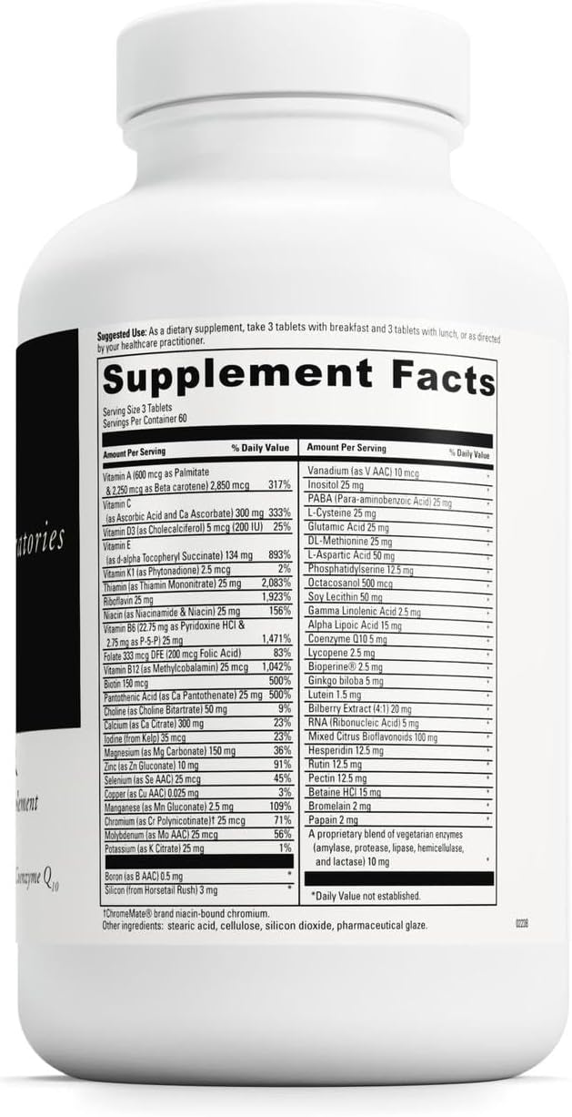 DAVINCI Labs Spectra Senior - Multivitamin with CoQ10, Lutein, and Ginkgo Biloba, 180 Capsules - görsel 2