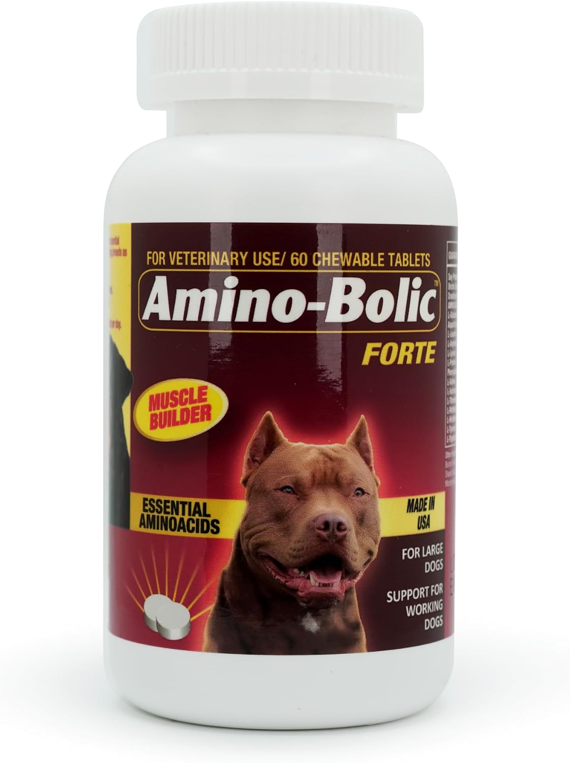 Amino-Bolic Forte Nutritional Supplement for Working Dogs (60 Chewable Tablets) - görsel 1