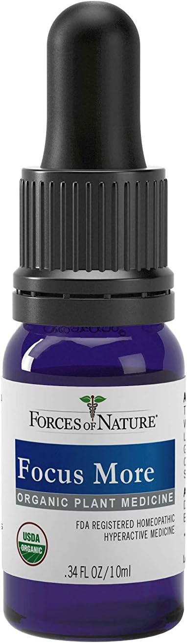 Forces of Nature Organic Focus More Brain Health Support with Dandelion &amp; Wild Lettuce, Homeopathic Sublingual Tincture, 6 Targeted Homeopathics - görsel 2