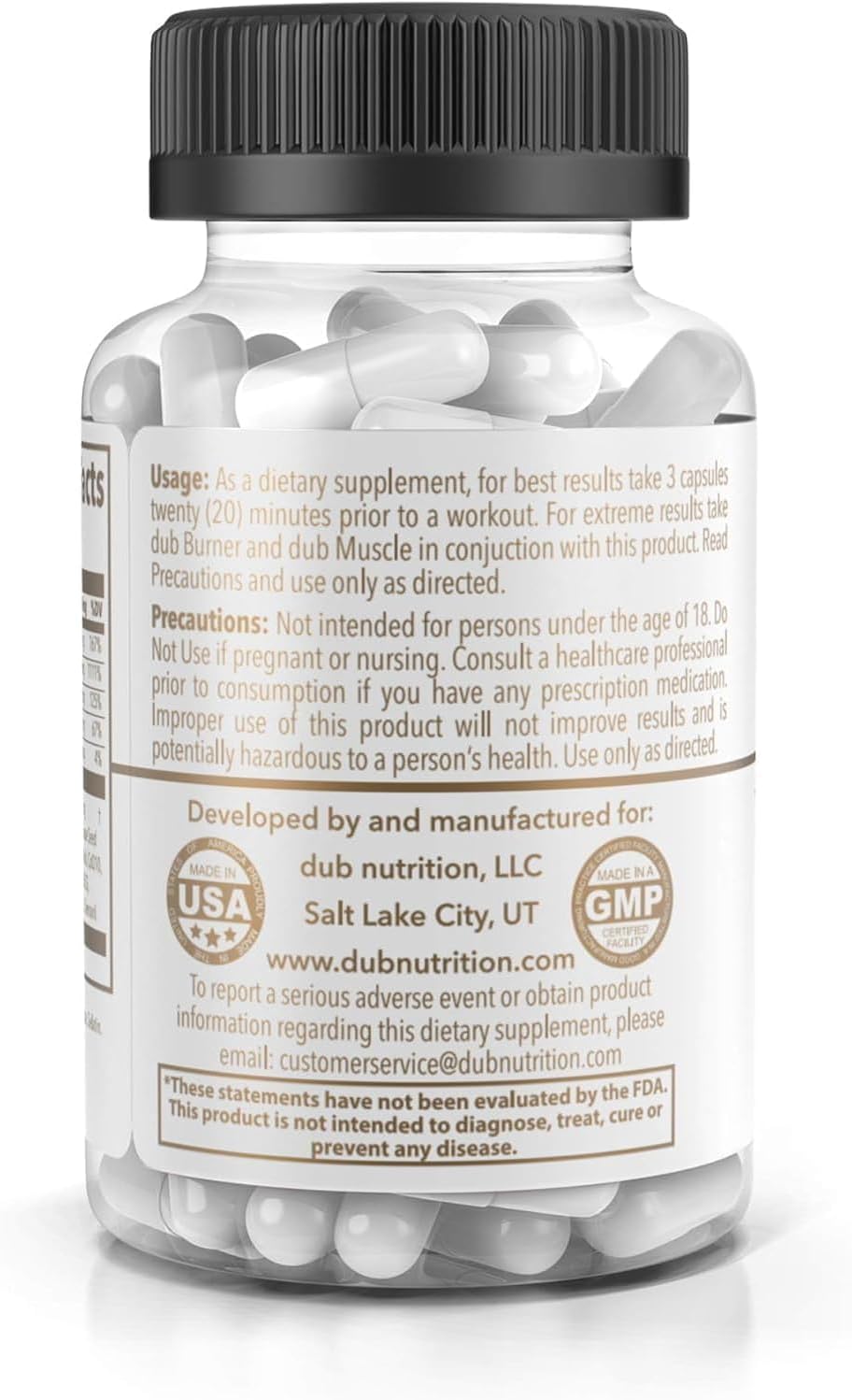 Dub Nutrition Youth - Formula with Acai, Resveratrol, Curcumin, Vitamins A, C, D, E, B12, and CoQ10 - Supports Immunity and Mobility - 90 Capsules - görsel 9