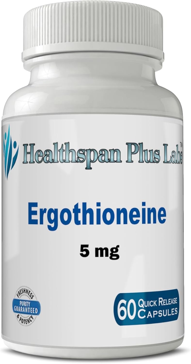Healthspan Plus Labs Ergothioneine 5mg, 60 Capsules - görsel 1