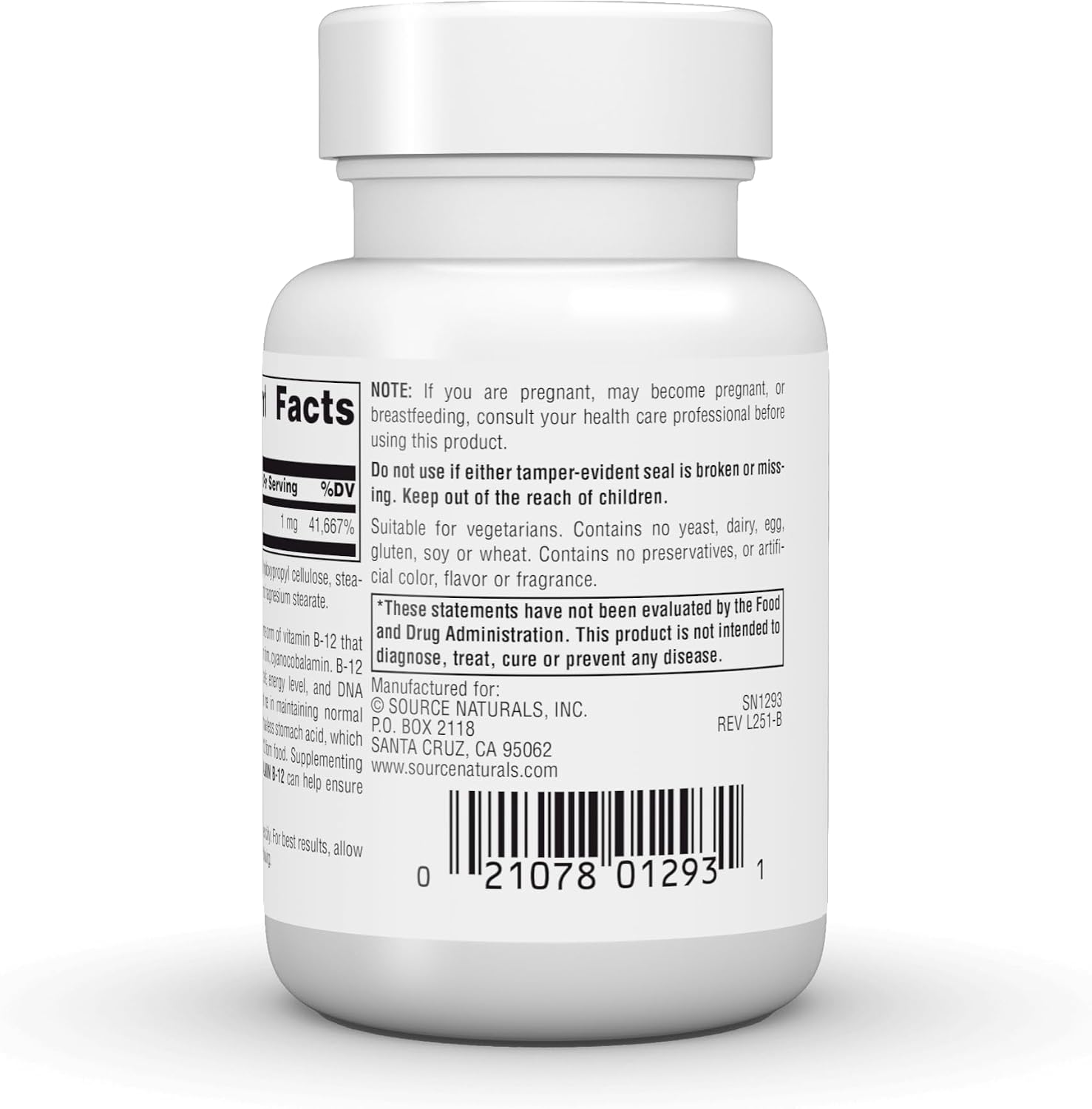 Source Naturals Methylcobalamin Vitamin B-12, Cherry-Flavoured, 1 mg - 120 Lozenges - görsel 4