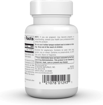 Source Naturals Methylcobalamin Vitamin B-12, Cherry-Flavoured, 1 mg - 120 Lozenges