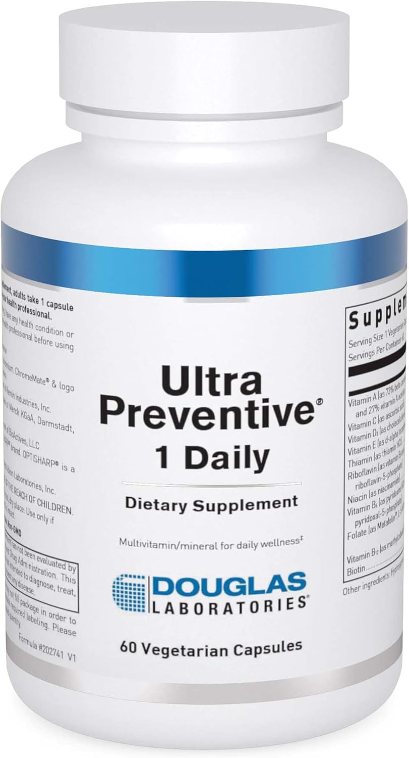 Douglas Laboratories Ultra Preventive 1 Daily - Multivitamin and Mineral Supplement for Energy, Immune and Overall Health - 60 Capsules - görsel 1