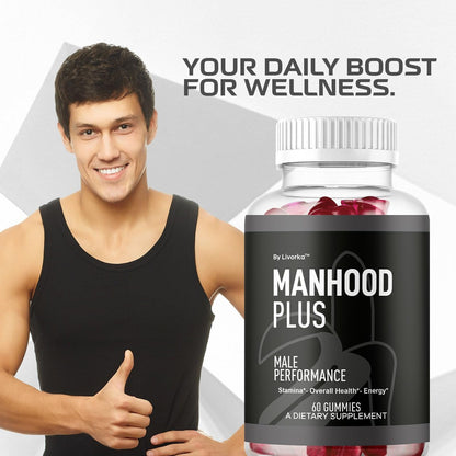 Manhood Plus Gummies for Men - 1050mg Gummy (60 Gummies)