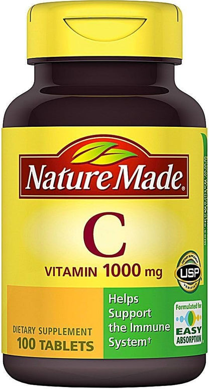 Nature Made Vitamin C 1000 mg Tablets, 100 Tablets