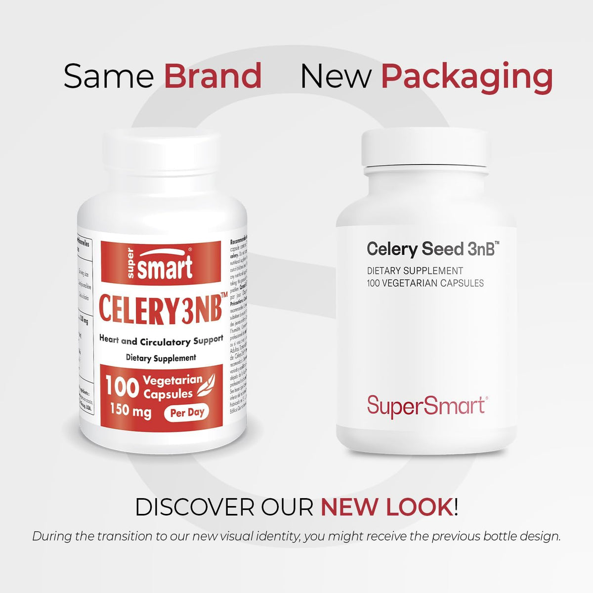 Supersmart Celery3nb 150mg per Day (Patented) – Natural Celery Seed Extract Food Supplement – Well tolerated Phthalides | Non-GMO & Gluten-Free – 100 Vegetarian Capsules - görsel 2