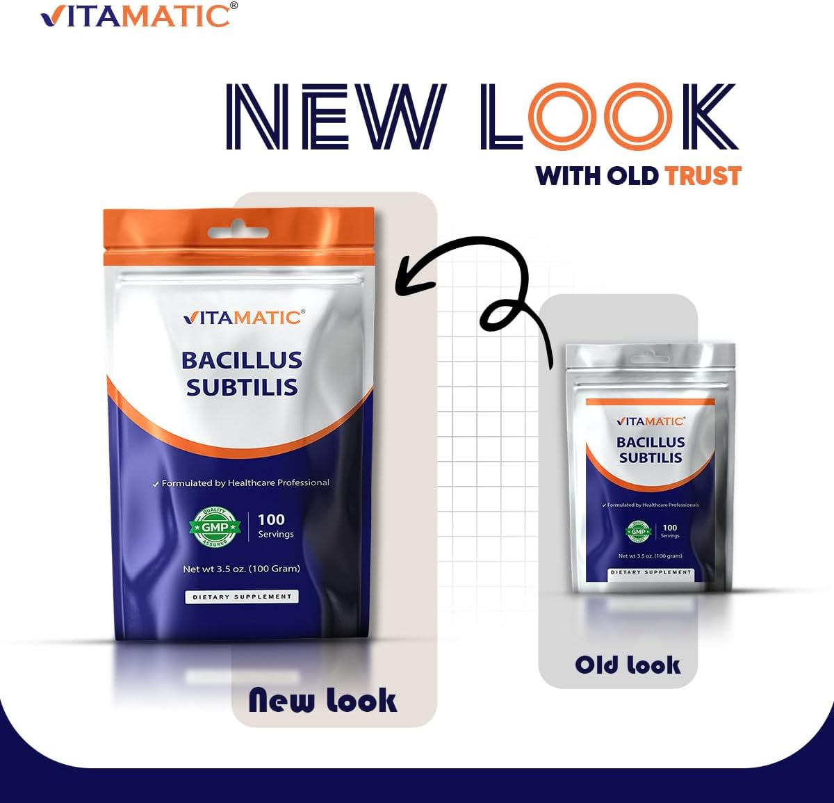 Vitamatic Bacillus Subtilis Pure Powder Probiotic Powder - Gut Health - 100 Gramme - 100 Servings - görsel 8