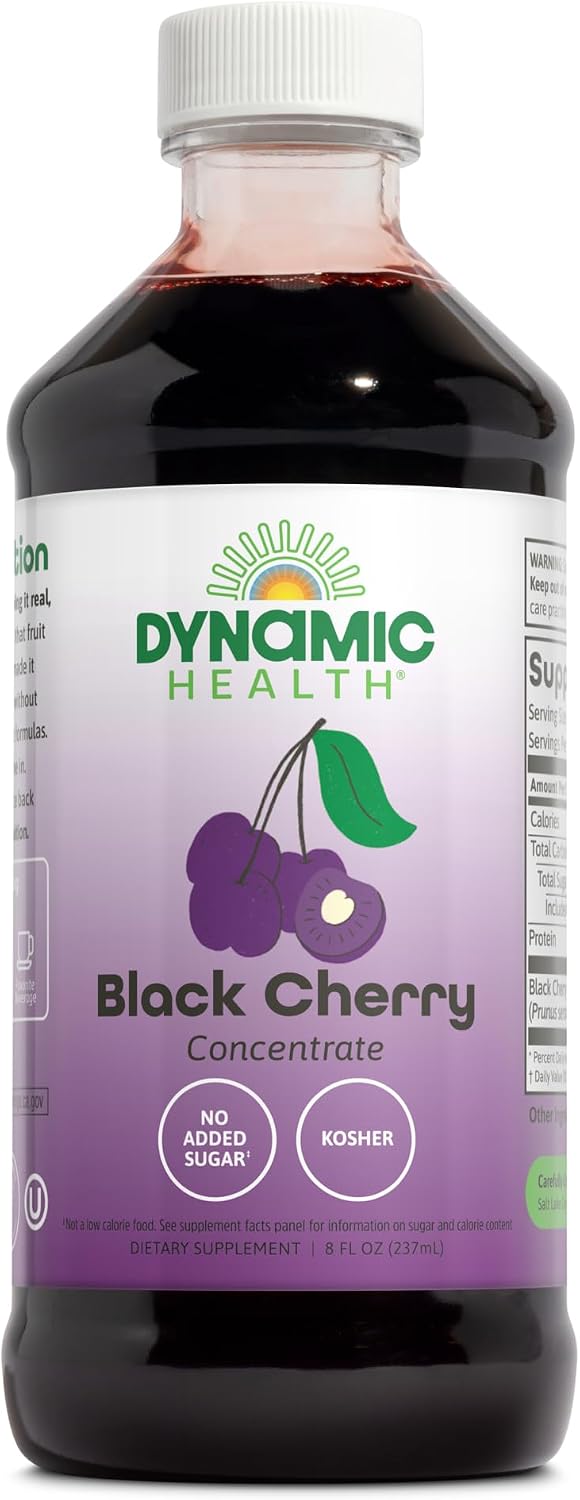 Dynamic Health Pure Black Cherry Unsweetened 100% Juice Concentrate - görsel 1