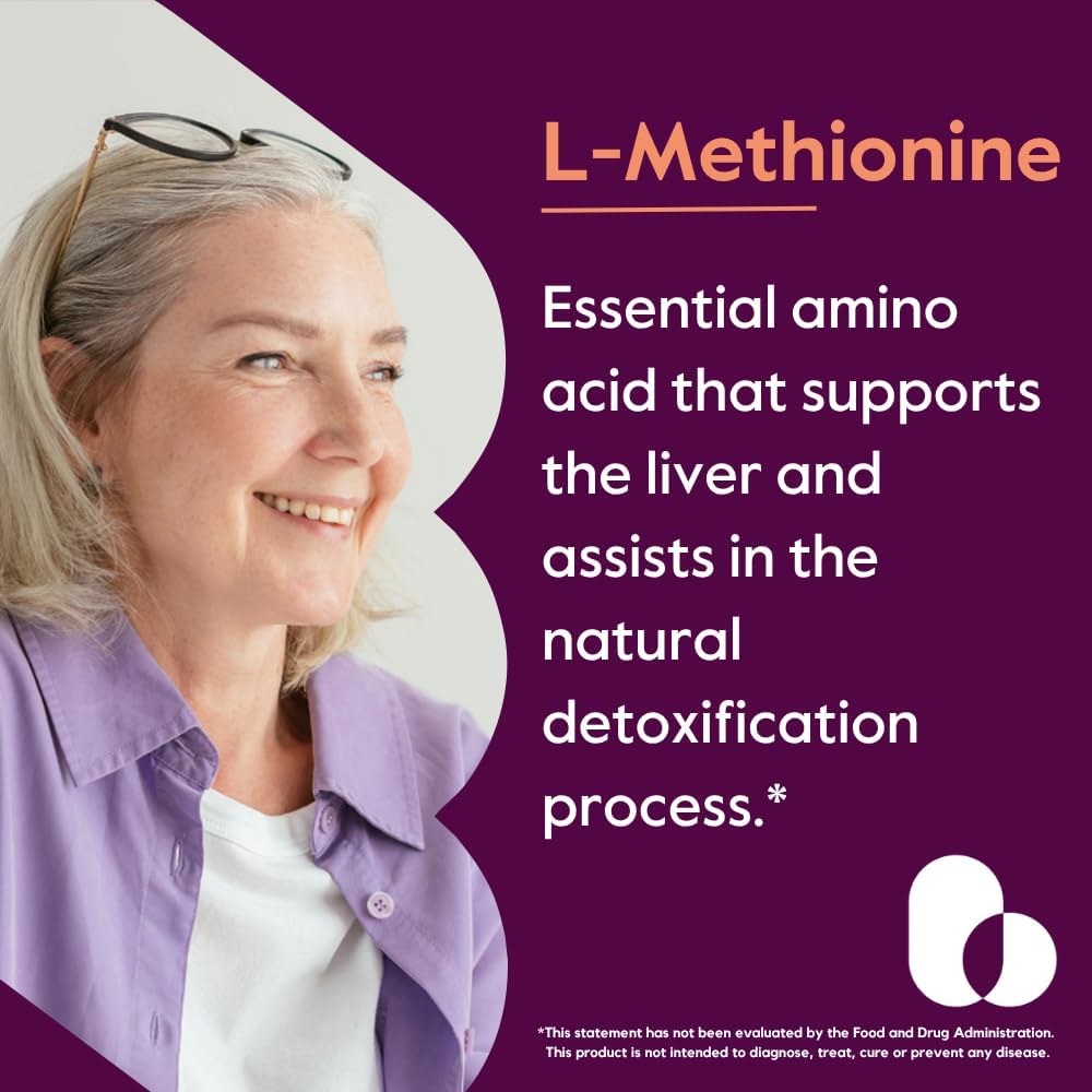 BESTVITE L-Methionine 500mg (120 Vegan Capsules) - No Stearates - Vegan - Non GMO - Gluten-free - görsel 2