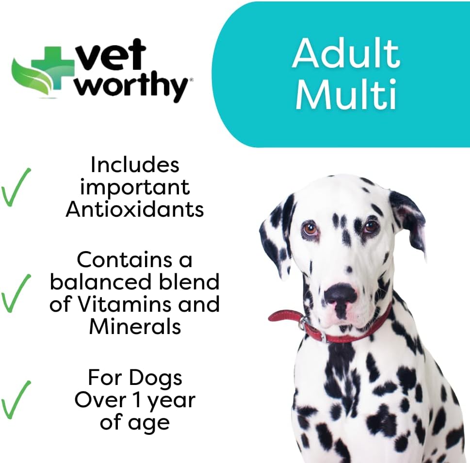 Vet Worthy Adult Multi Vitamins for Dogs, 60 Tablets (Liver Flavour) - görsel 2
