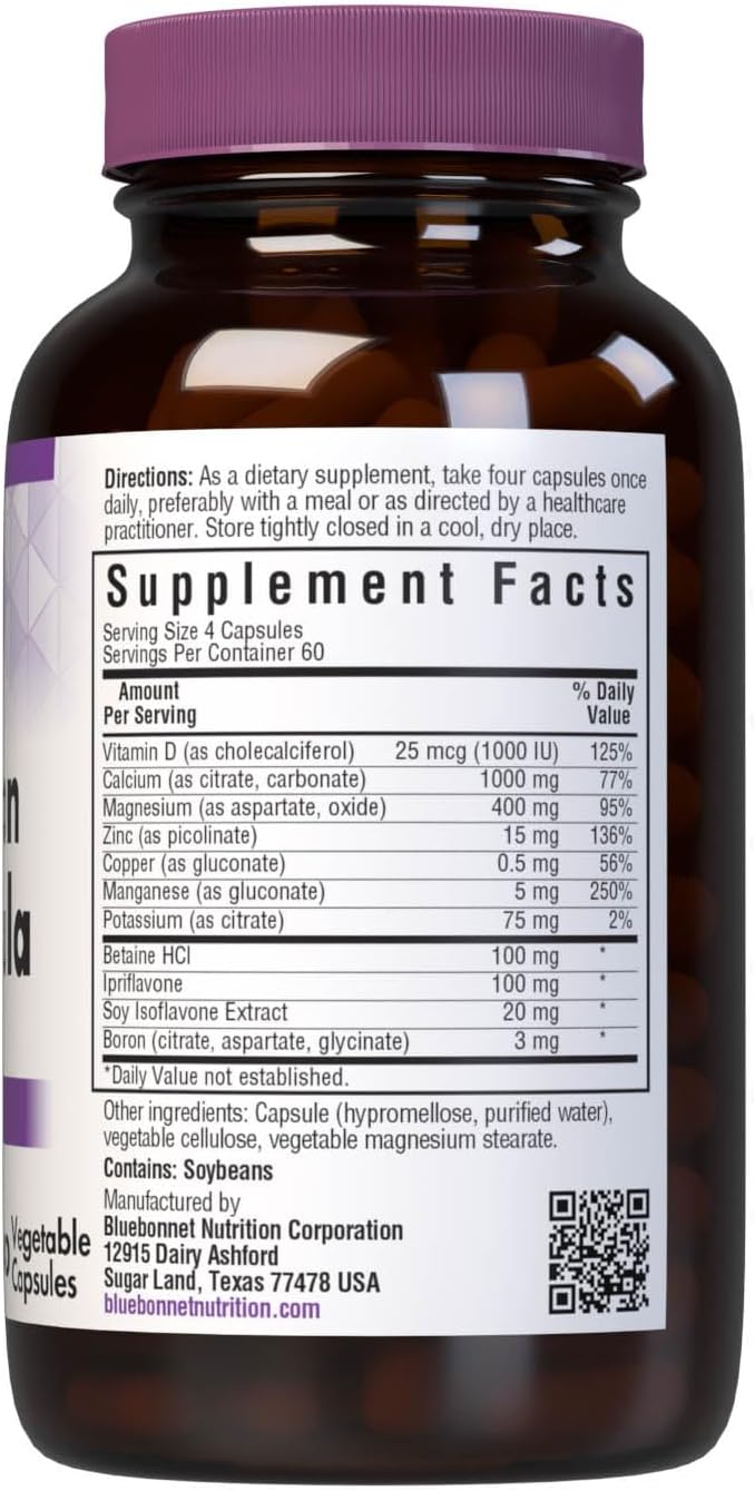 Bluebonnet Super Boron Bone Formula Vegetarian Capsules, 240 Capsules - görsel 2