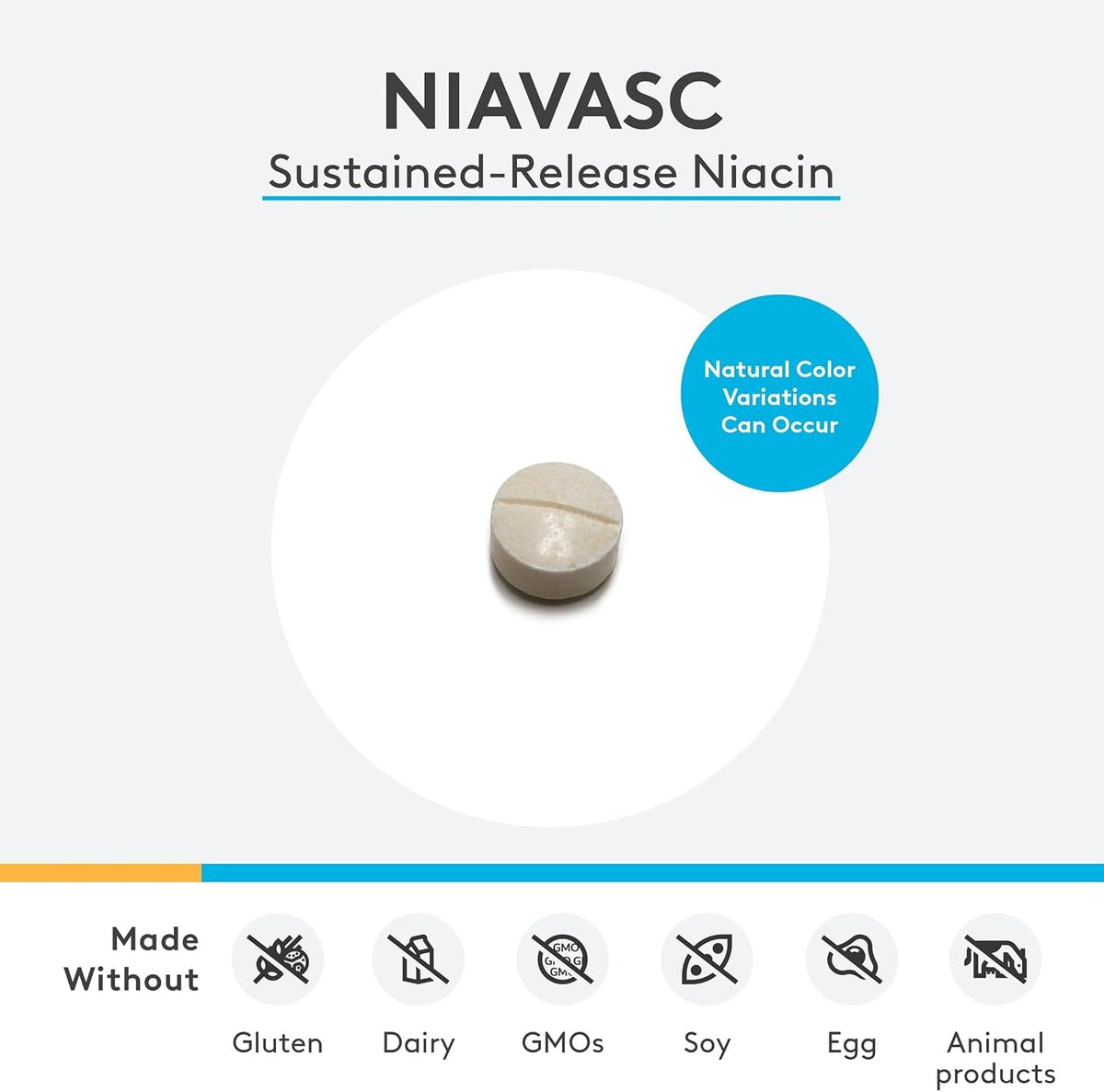 XYMOGEN NiaVasc - Sustained-Release Niacin 500 mg - 120 Capsules - görsel 7