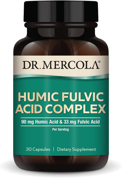Dr. Mercola Humic and Fulvic Acid Complex - Gut, Immune and Brain Support, 30 Capsules