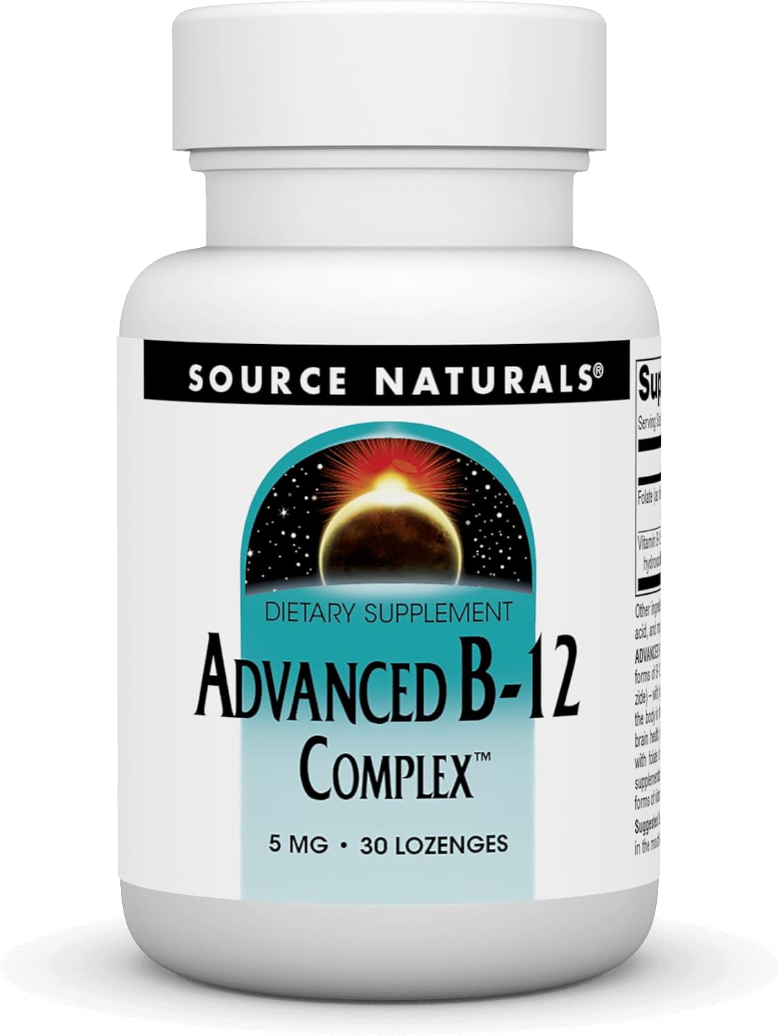 Source Naturals Advanced B-12 Complex – 5 mg, 60 Lozenges - görsel 5