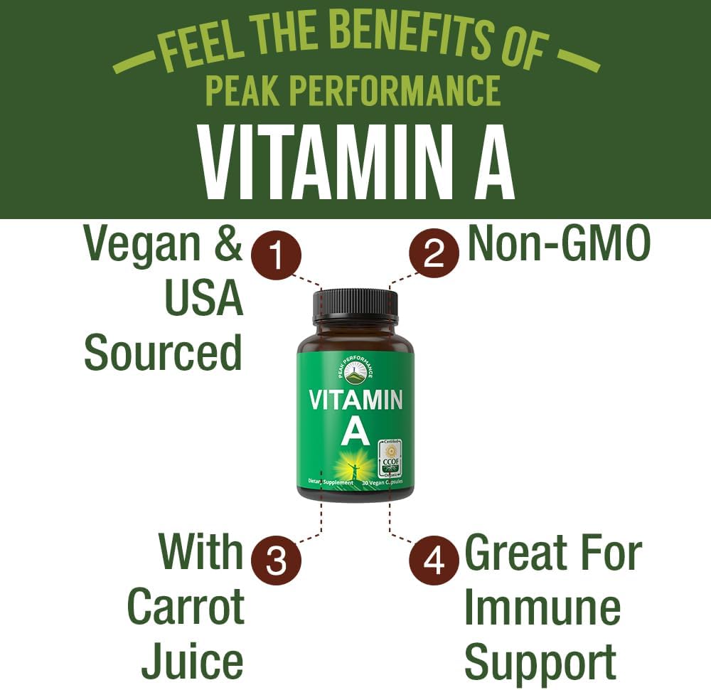 Certified Organic Vitamin A 5000 IU Supplement Capsules - görsel 2