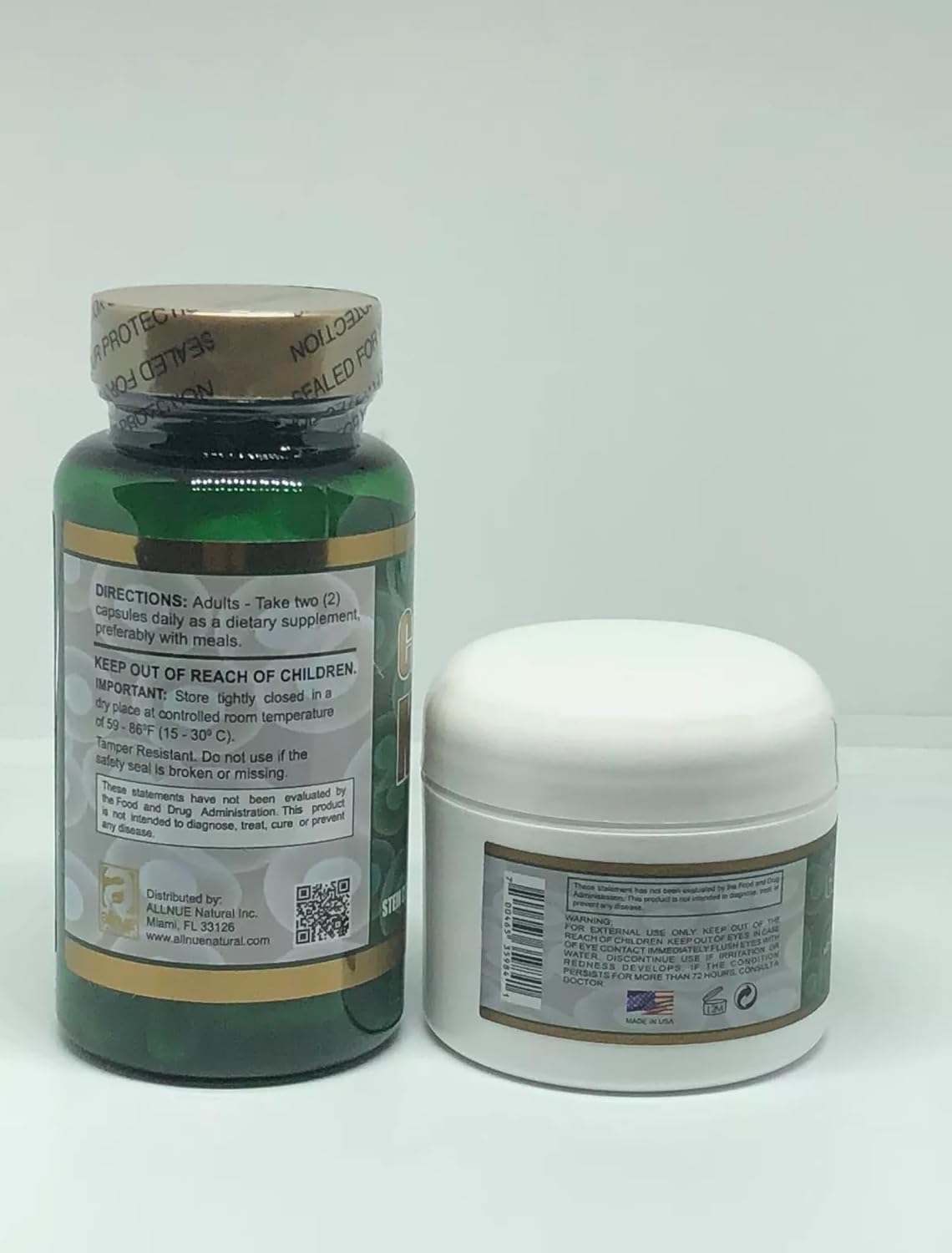 AFA Algae Capsules and Cream Pack - Natural Support for Joints, Muscles and Vitality - görsel 2