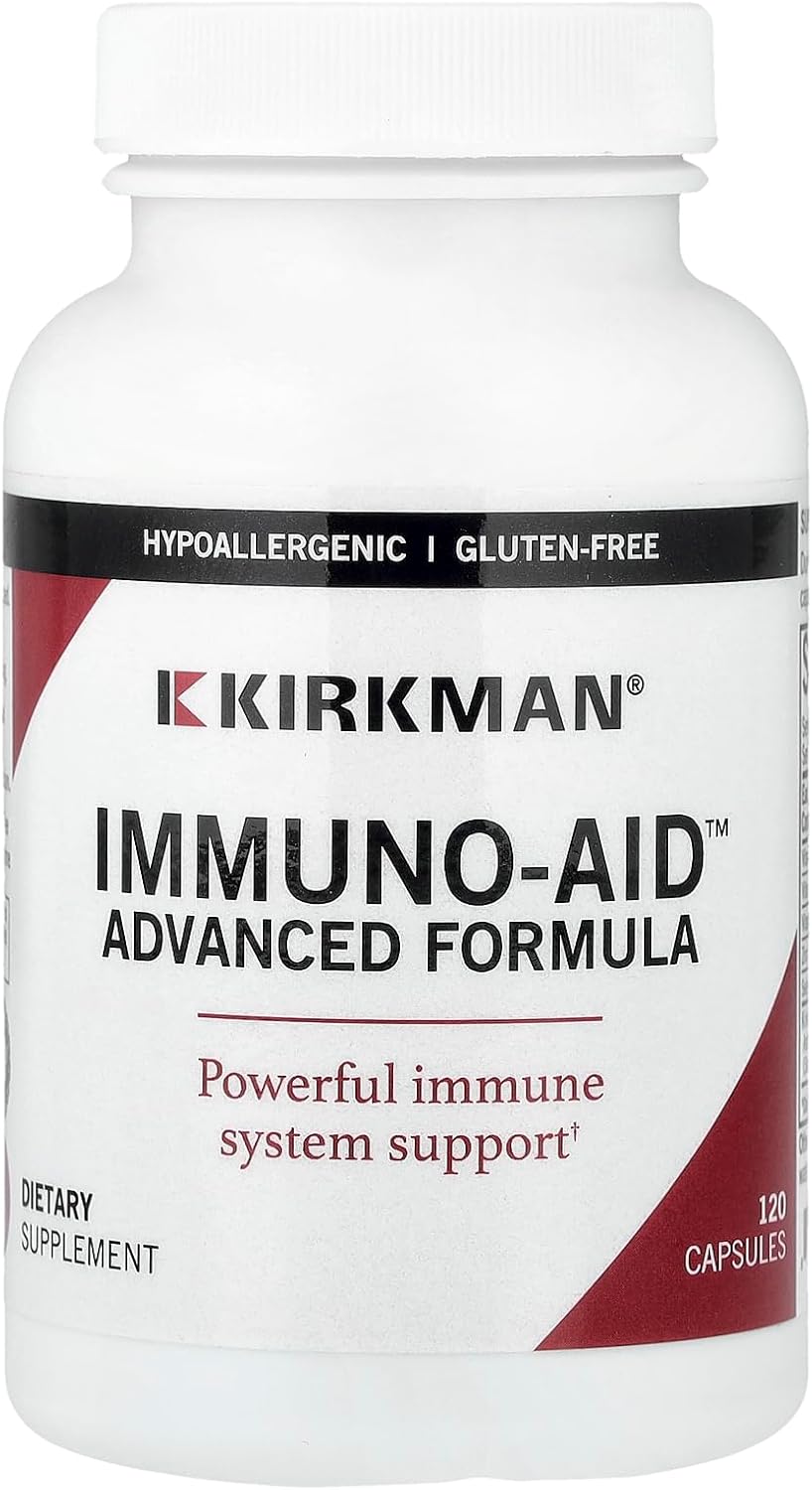 Kirkman Immuno-Aid Advanced Formula – 120 Capsules – Immune Support Supplement - görsel 1