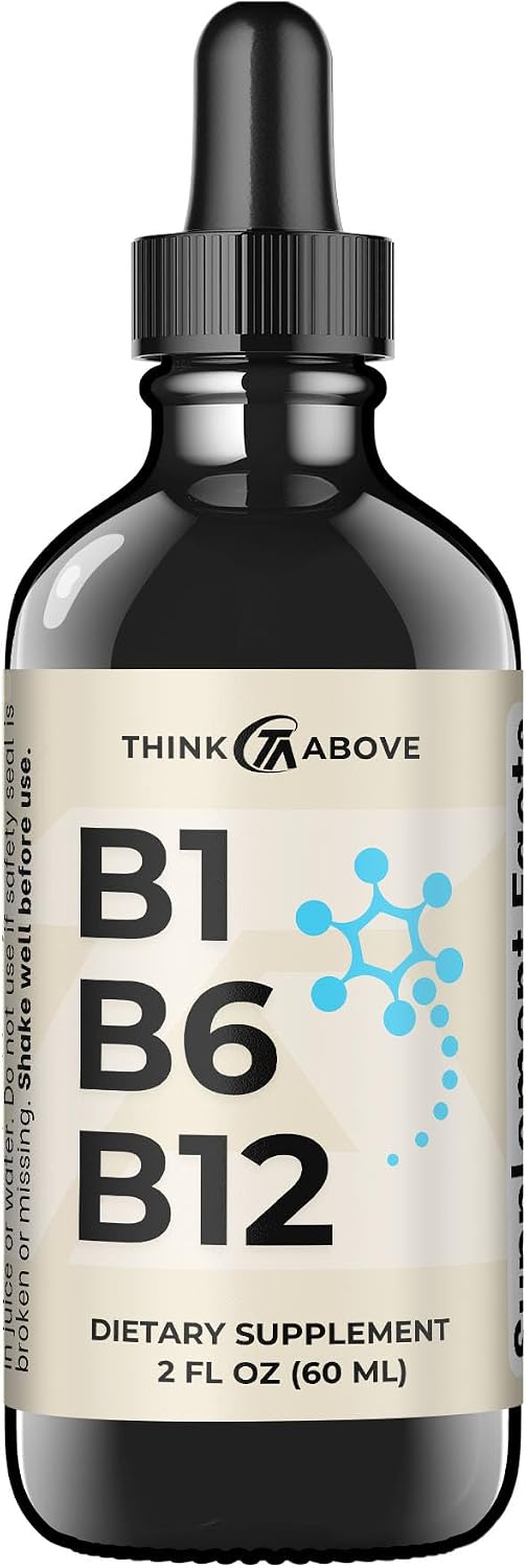 Think Above B1 B6 B12 Liquid Drops - Fruity Flavour - 60 ml (60-Day Supply) - görsel 1
