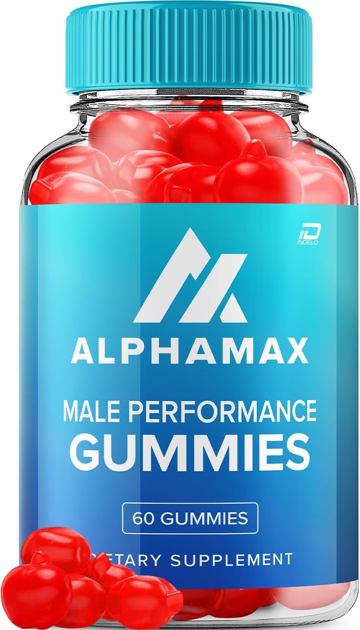 Alpha Max Gummies for Men – AlphaMax Male Performance ACV Gummies Apple Cider Vinegar 1000mg, Vitamin B12 (1 Pack - 60 Gummies) - görsel 1
