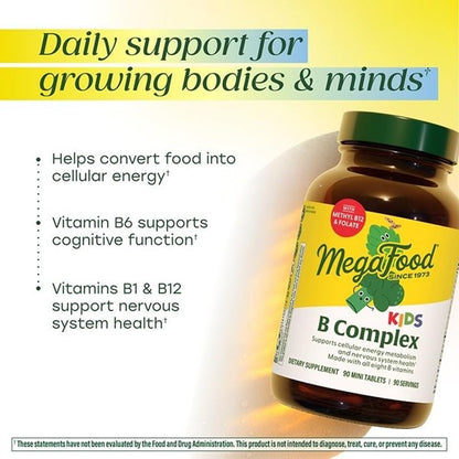 MegaFood Kids Vitamin B Complex – 30 Mini Tablets