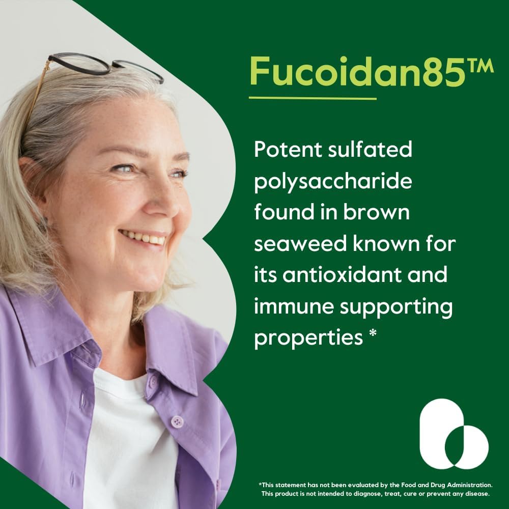 BESTVITE Fucoidan Extract 500mg (Standardised to 85% Fucoidan) - 120 Vegetarian Capsules - görsel 4