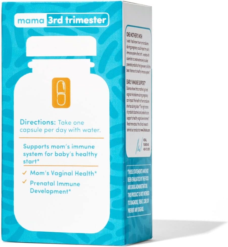 Lil Mixins Early Allergen Prenatal Probiotics Supplement – Immune Support & Feminine Health – L. Rhamnosus & Acidophilus – 30 Capsules - görsel 6