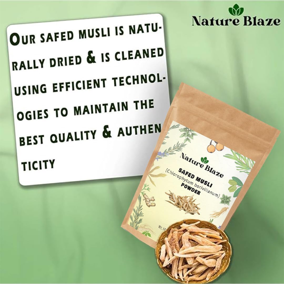 Pure and Natural Safed Musli Powder 200g - görsel 4