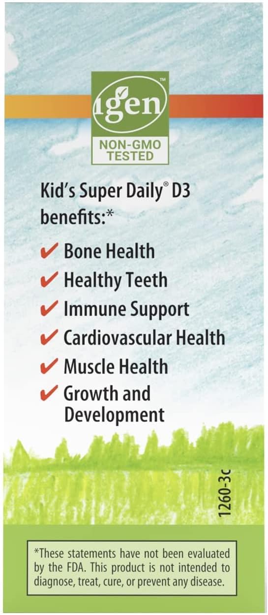 Carlson Kid's Super Daily D3 – Vitamin D Drops for Kids, 400 IU, One-Year Supply - görsel 2