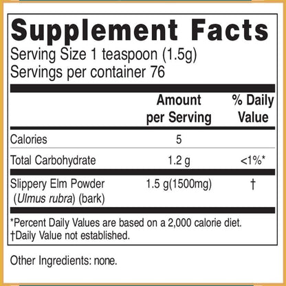 Baar Slippery Elm Powder, 113 g