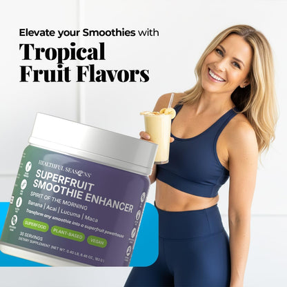 Healthful Seasons Superfood Smoothie Mix with Açaí Berries, Lucuma, Maca Root and Banana