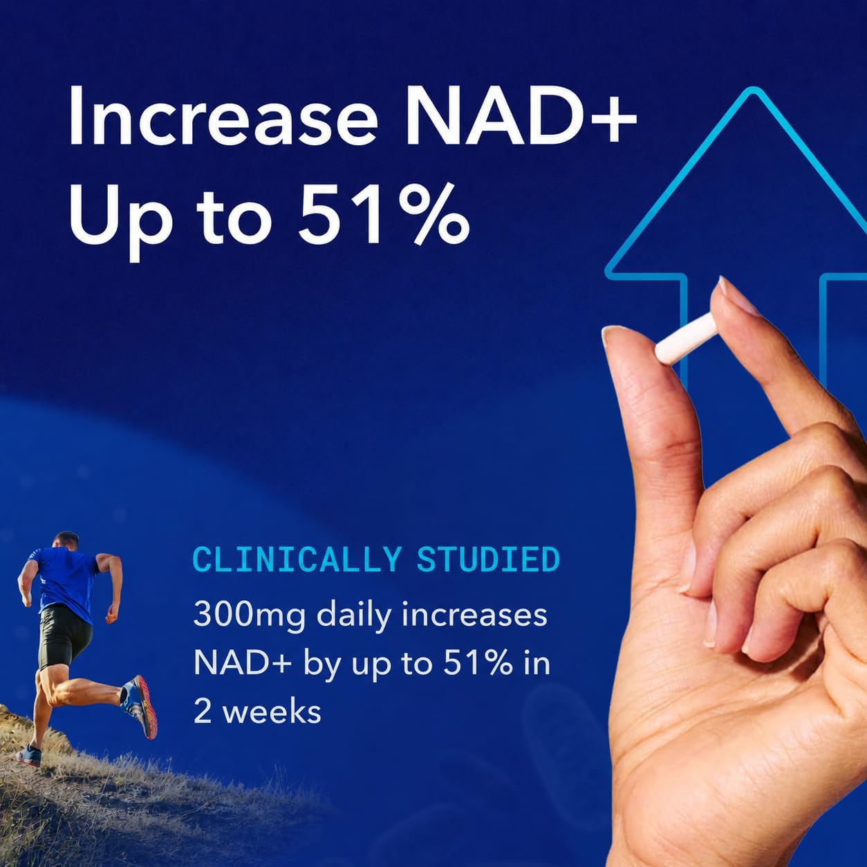 TRU NIAGEN Patented NAD+ Supplement, 300mg Niagen, 30 Servings (2 Bottles) - görsel 3