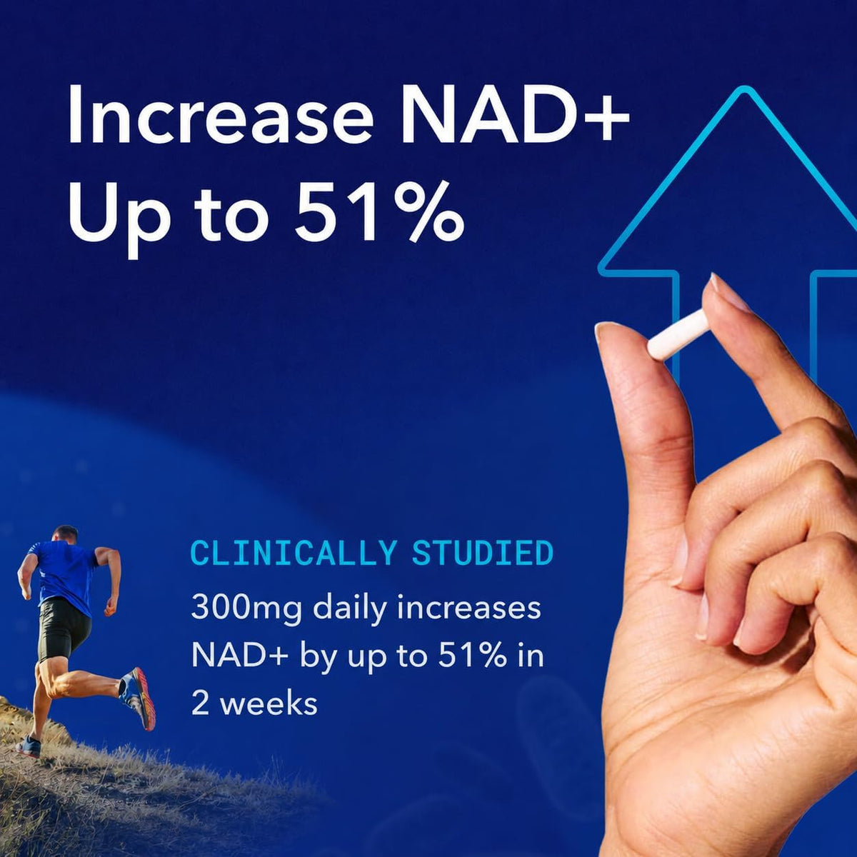 TRU NIAGEN Patented NAD+ Supplement – Nicotinamide Riboside (NR), 300 mg, 60 Servings (2 Bottles) - görsel 3