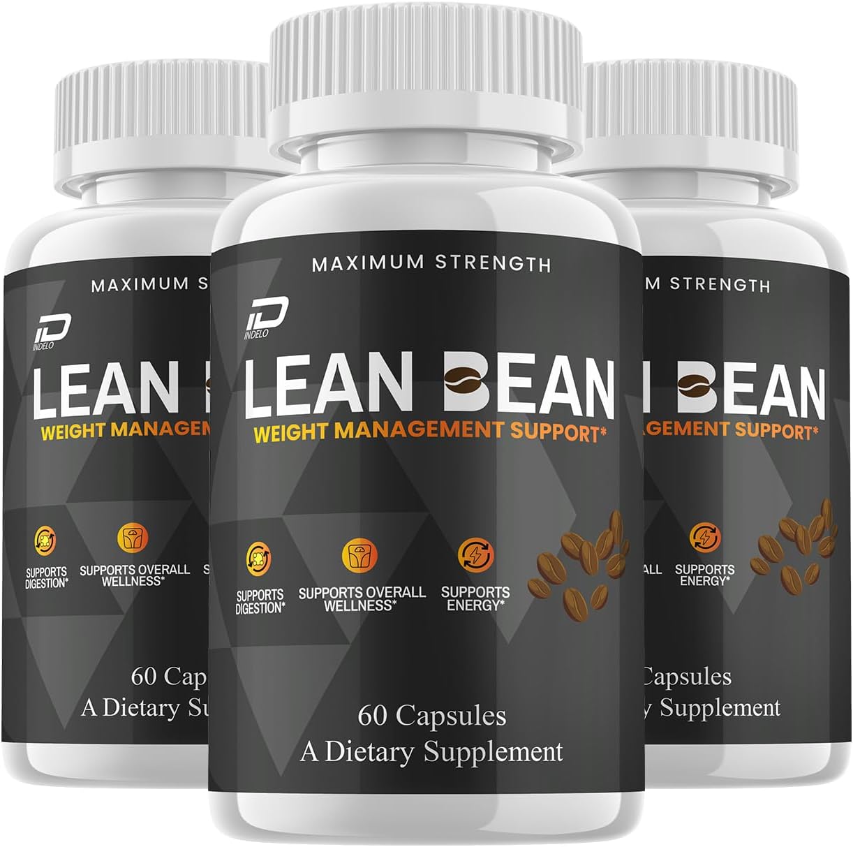 Lean Bean Capsules – Advanced Formula Food Supplement, Maximum Strength (3 Pack, 180 Capsules) - görsel 1