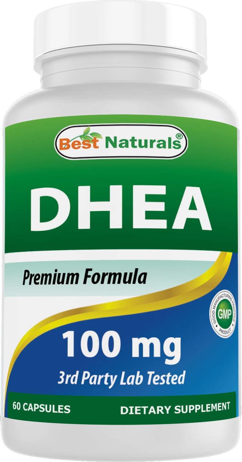 Best Naturals DHEA 100mg Food Supplement - 60 Capsules - görsel 1