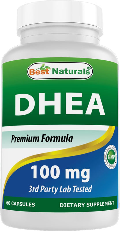 Best Naturals DHEA 100mg Food Supplement - 60 Capsules