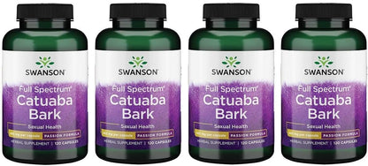 Swanson Passion Products Catuaba Bark 465 mg, 120 Capsules