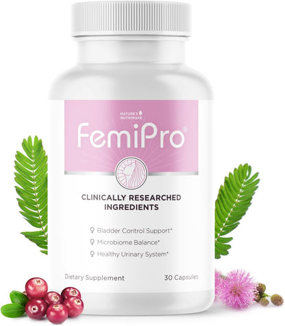 FemiPro – Herb & Probiotic Blend for Bladder Support, 30 Capsules, 1 Month Supply