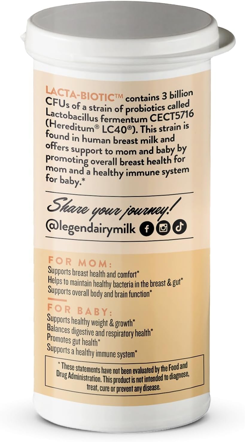 Legendairy Milk Lacta-Biotic Breastfeeding Probiotic - 30 Capsules - görsel 4