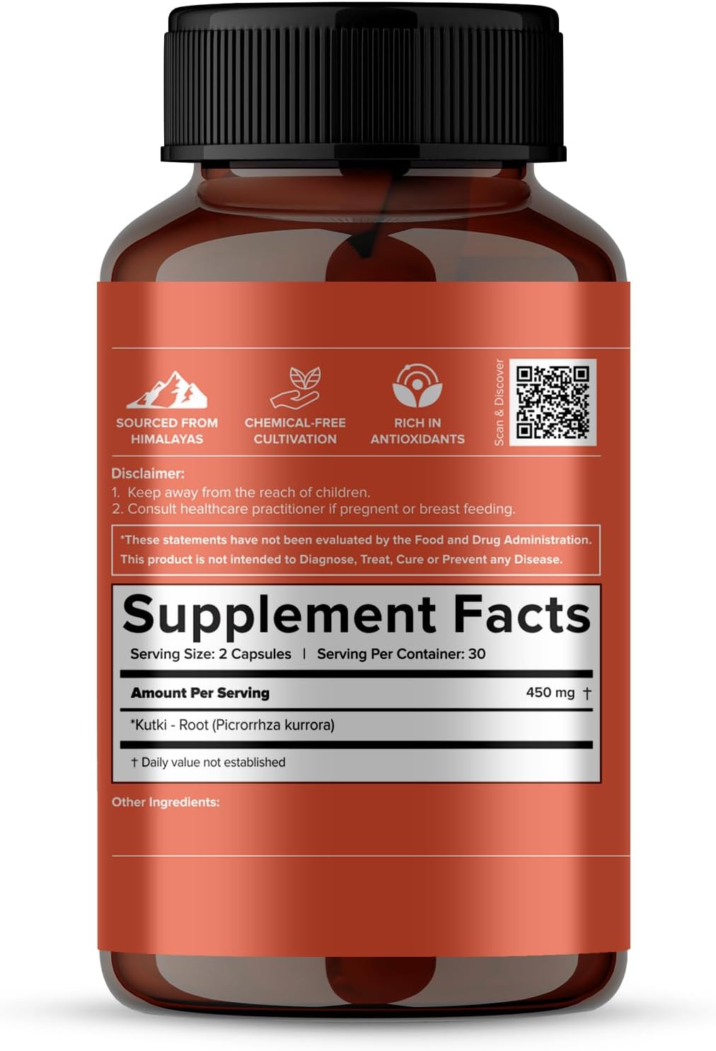 Jiva Ayurveda Kutki Capsules – Traditional Herbal Supplement for Liver Support, Detoxification and Digestive Balance – 100% Ayurvedic Formula – 60 Vegetarian Capsules - görsel 2