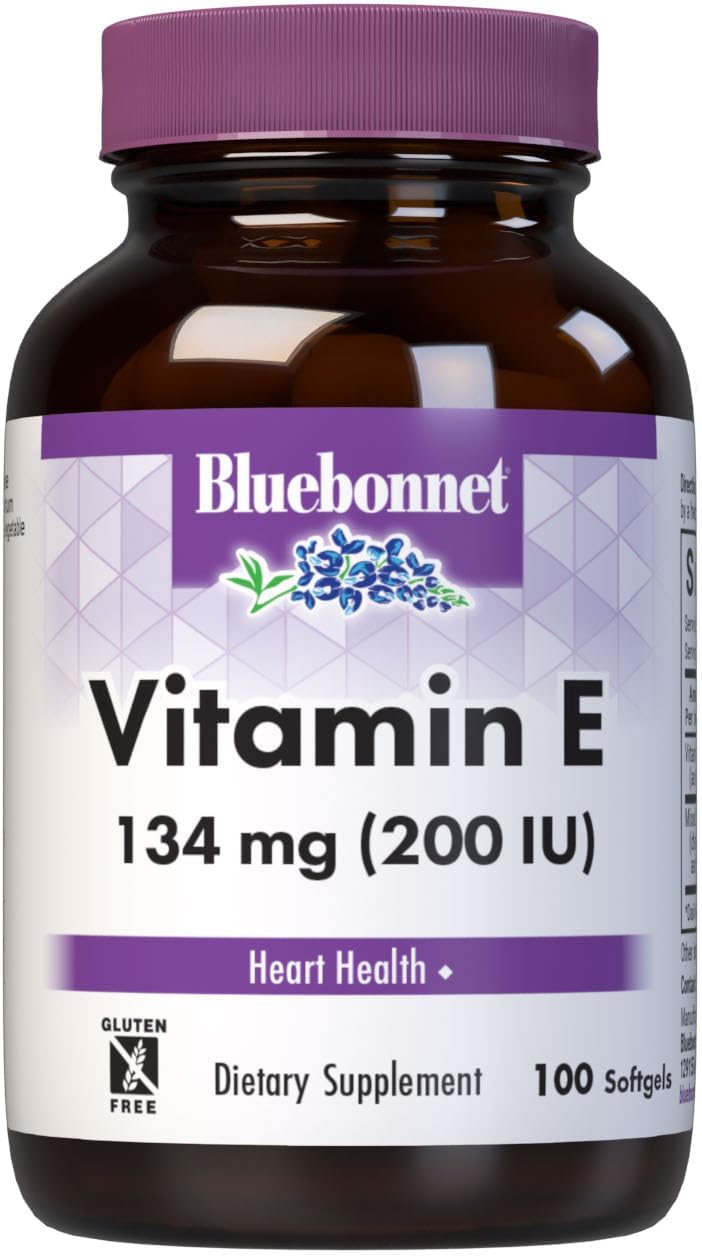 Bluebonnet Vitamin E 200 IU Mixed Softgels - 100 Count - görsel 1