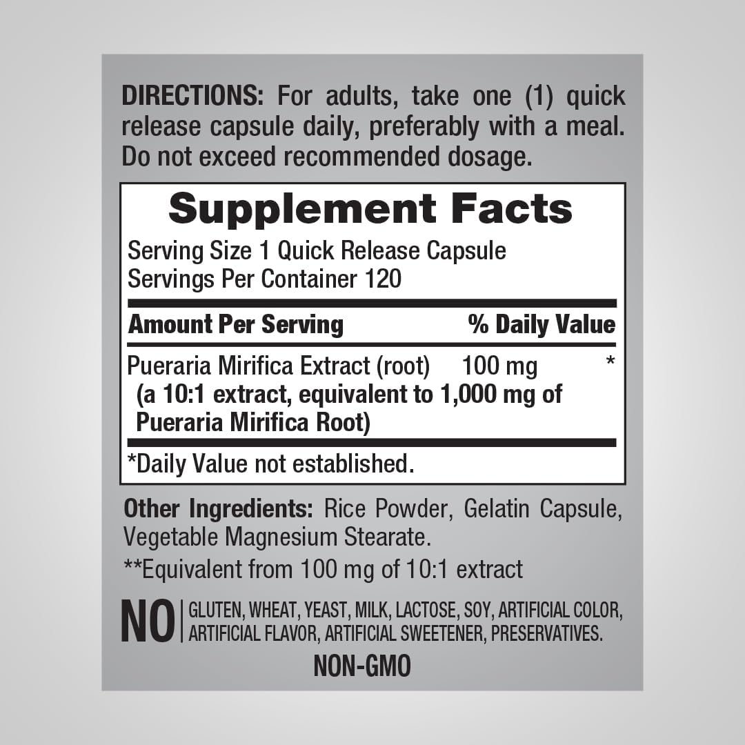 Nature's Reward Pueraria Mirifica Capsules - görsel 2
