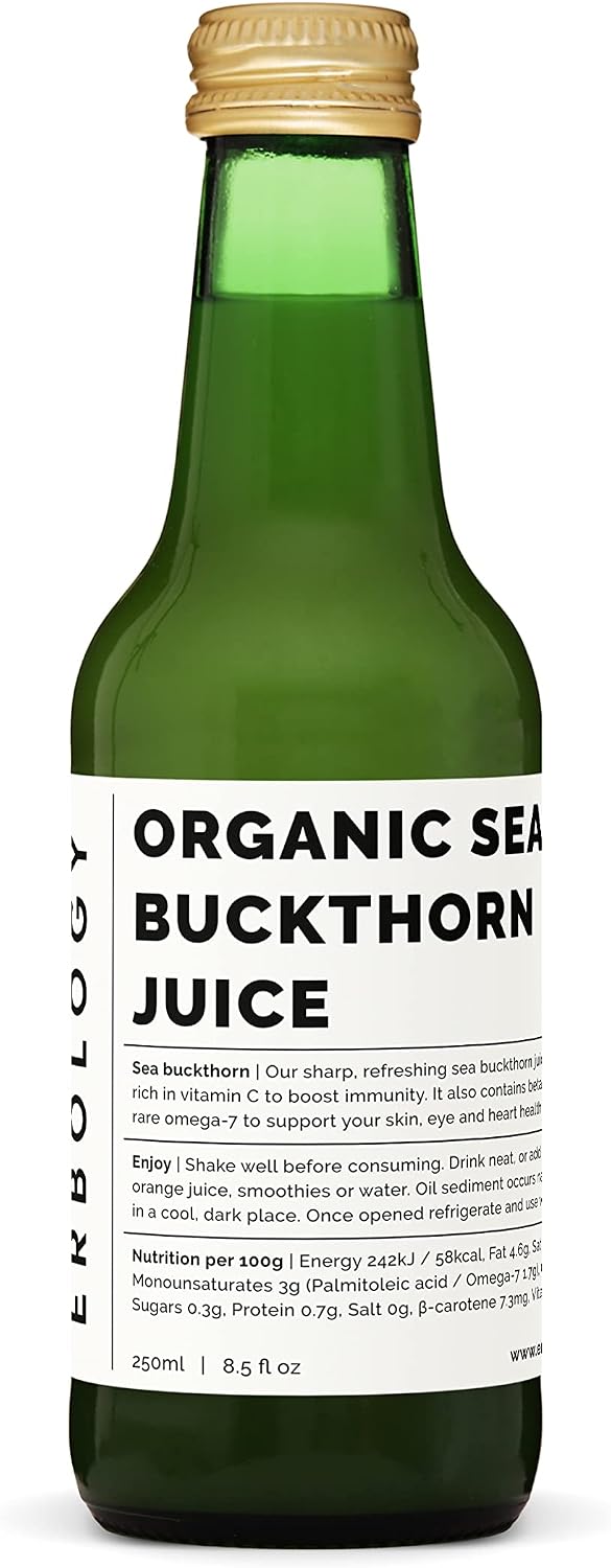 100% Organic Sea Buckthorn Juice – High in Vitamin C, Omega-7 & Beta-carotene – 250 ml - görsel 10