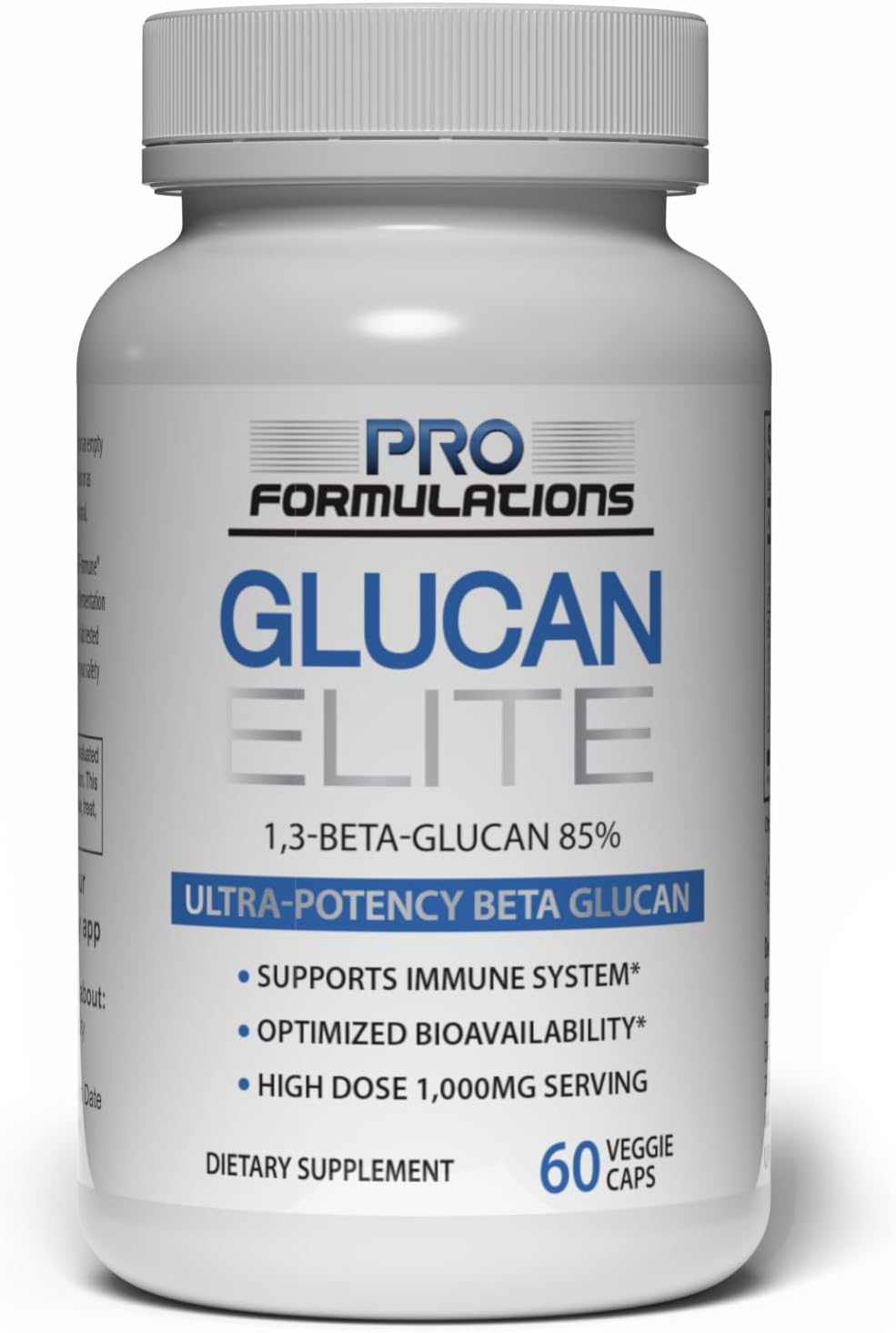 Glucan Elite – 85% Beta 1,3D Glucan 500mg – 60 capsules – Ultra-Potency with BGF-Immune - görsel 1