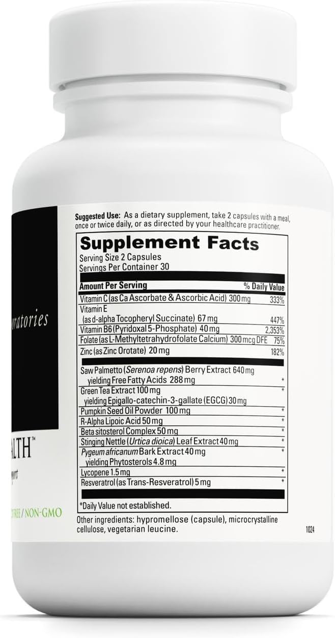 DaVinci Labs Prostate Health - Support for Prostate, Urinary & Men's Health with Saw Palmetto, Zinc, Green Tea Extract & More - 60 Vegetarian Capsules - görsel 2