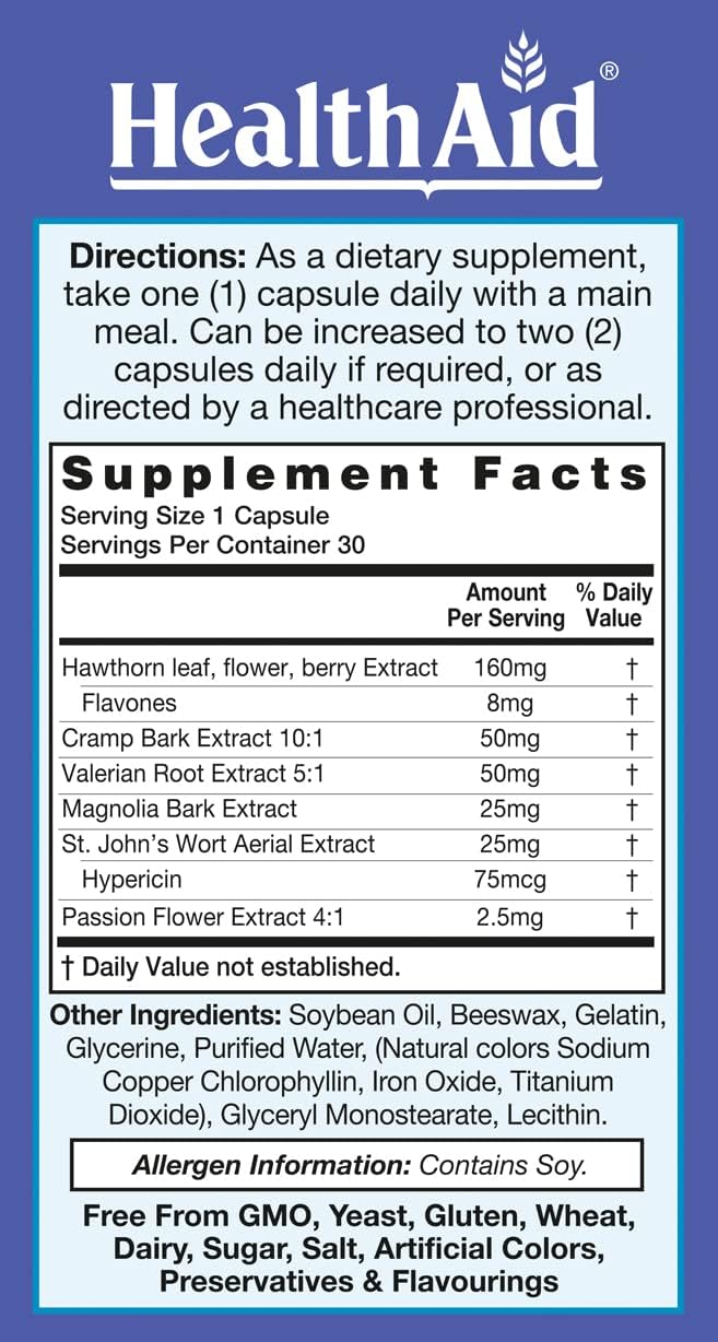 RelaxEase Herbal Blend - 30 Softgels - görsel 3