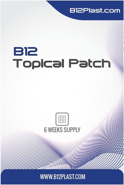B12 Multi Topical Patches - Latex, Lactose, Gluten, and Sugar-Free - 6-Week Supply