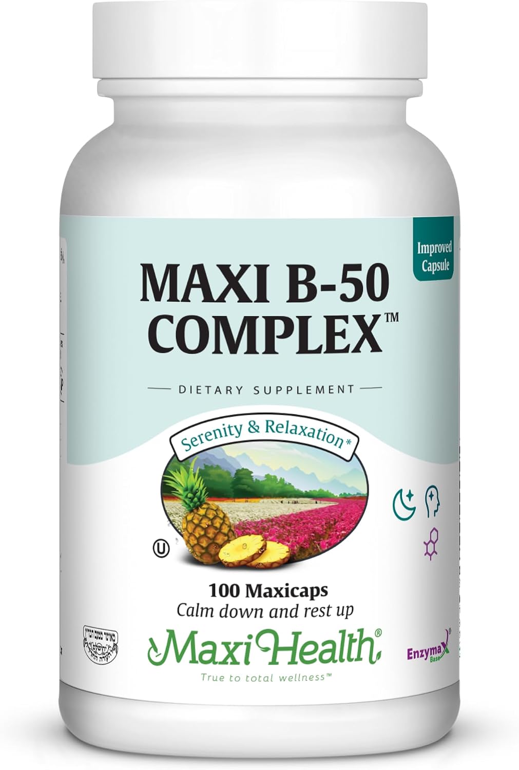 Maxi Health B-50 High Potency B Complex – 100 Capsules - görsel 1