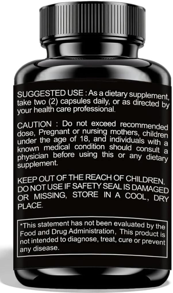 Himiyer Women's Energy Supplement, 60 Vegetable Capsules, with Ashwagandha, Shilajit, Sea Moss, Collagen and Biotin - görsel 5